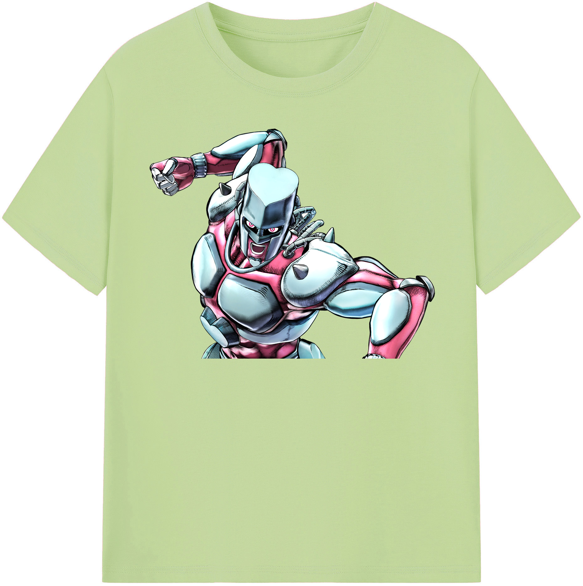 （画像用） ジョジョの奇妙な冒険 ひがしかた じょうすけ JoJo's Bizarre Adventure Higashikata Josuke 綿100％半袖Tシャツ（フロントプリント）
